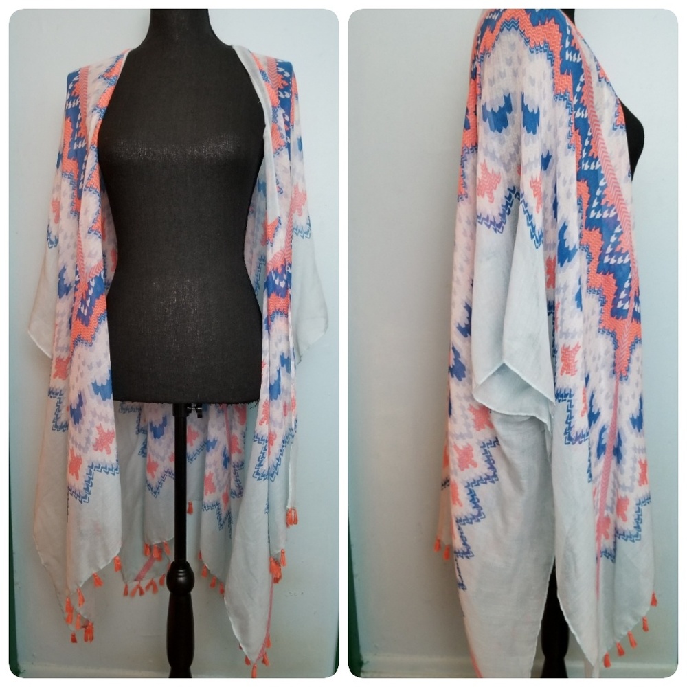 Aztec Printed Kimono